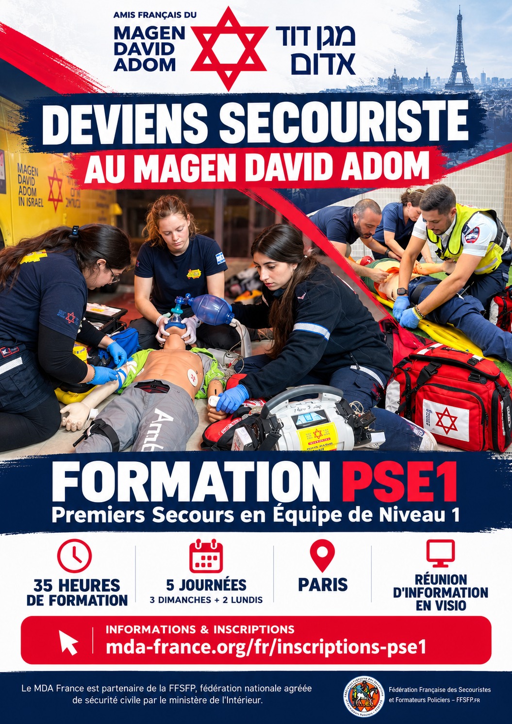 Formation PSE1 Magen David Adom
